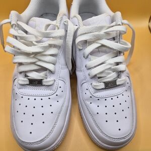 White Nike Air Force 1 Sneakers